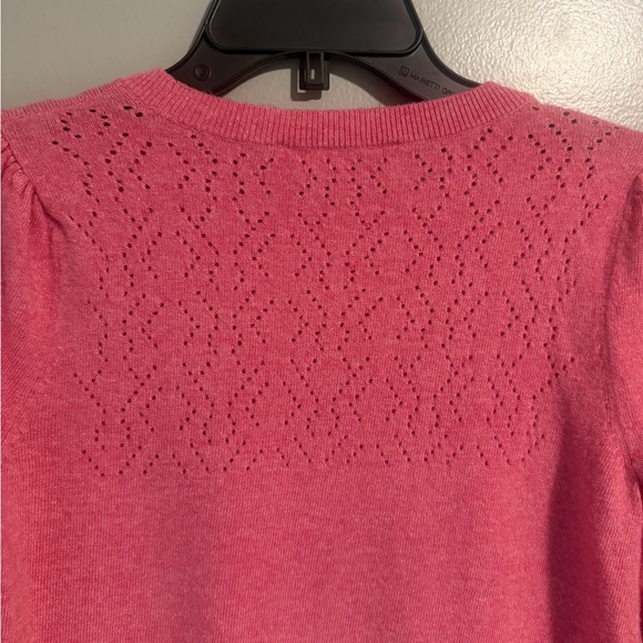 LOFT Wool blend Rose pink Women's Crew Neck long sleeve Sweater petite medium - Picture 10 of 10